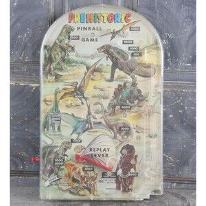 Prehistoric Dinosaur Graphics Pinball Game, for display only, vintage
